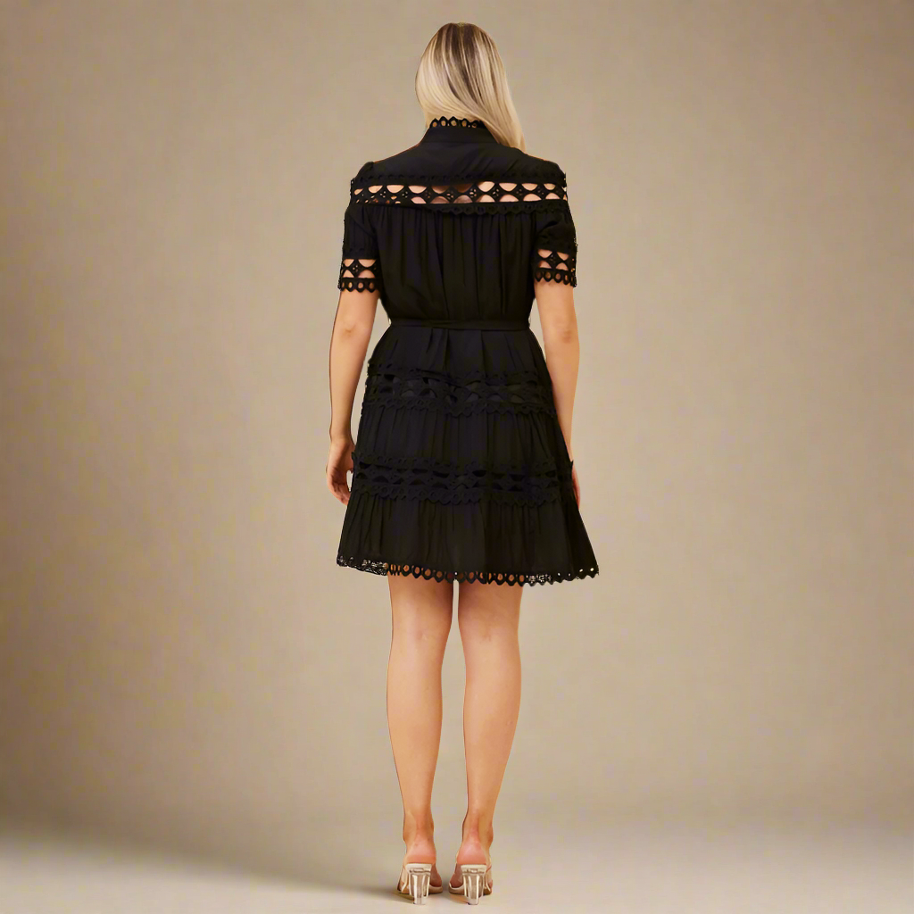 SALE Ibiza Black Lace Dress