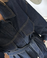 Amber Denim Jacket & Pant Set