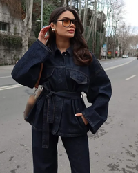 Amber Denim Jacket & Pant Set