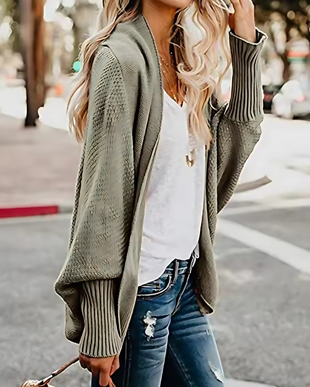 Jacinta Oversized Batwing Sleeve Cardigan I 2 Colours