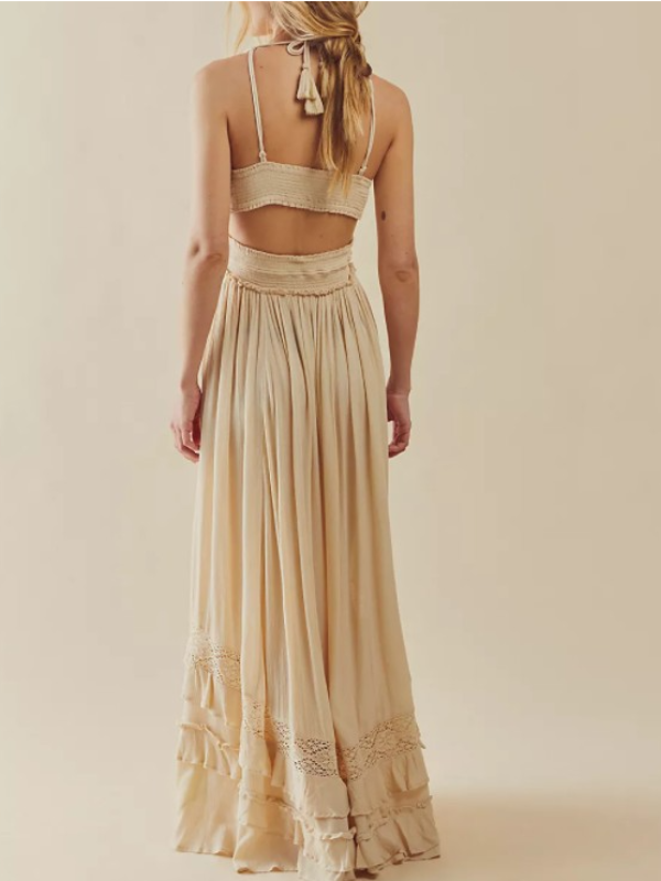 Shakira Bavarian Cream Dress - Villa Vibes Australia