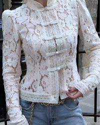 NEW Cali Long Sleeved Lace Blouse