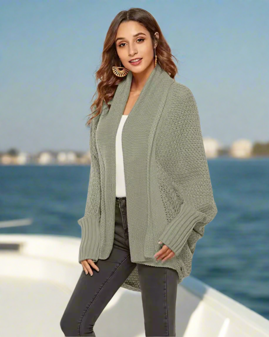Jacinta Oversized Batwing Sleeve Cardigan I 2 Colours