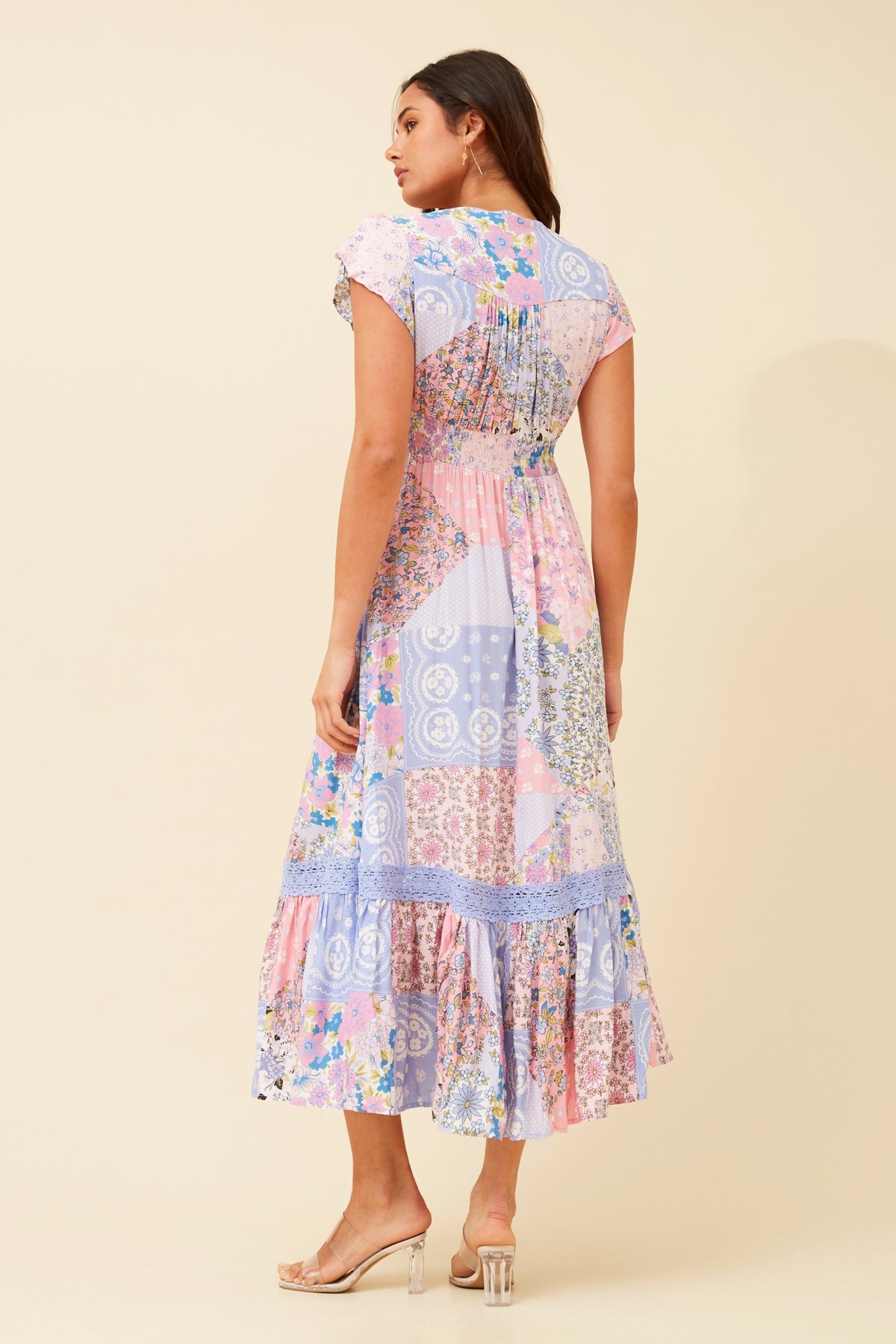 Paradise Patchwork Print Dress | FEW SIZES LEFT