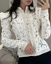 NEW Cali Long Sleeved Lace Blouse