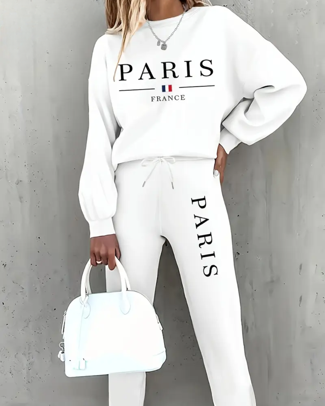 Paris White Tracksuit