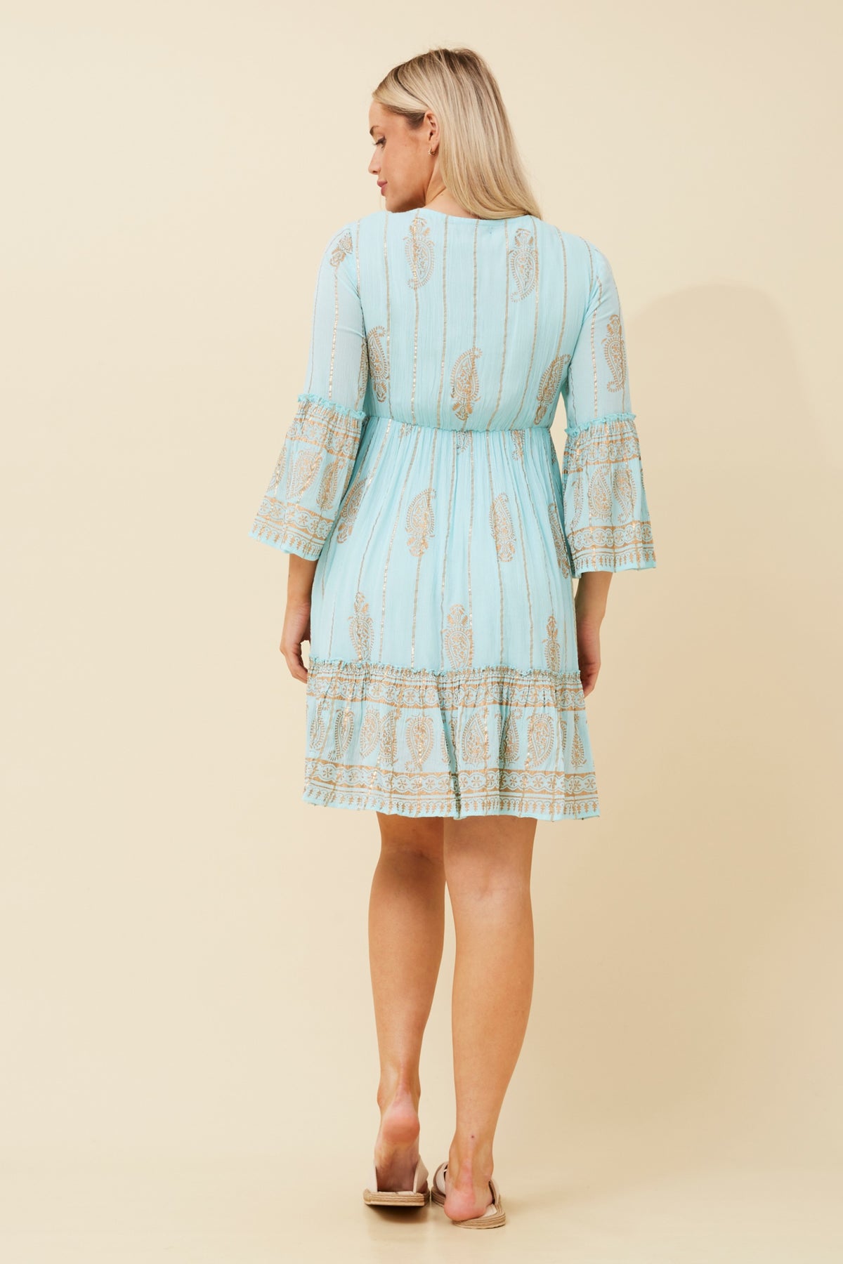 SALE Bali Aqua Boho Dress