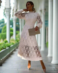 Jasmine White Lace Dress