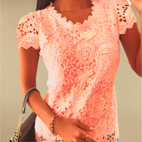 Lohan Peachy Pink Lace Top - Villa Vibes Australia