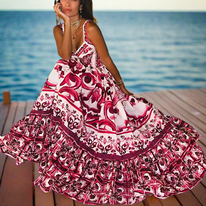 Madonna Pink Holiday Dress - Villa Vibes Australia