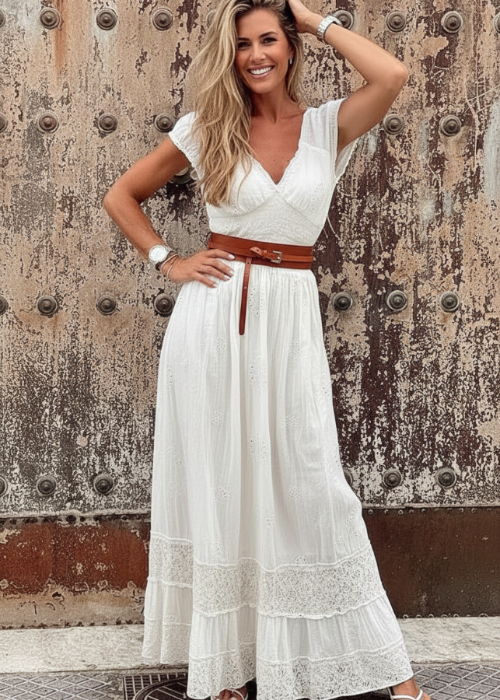 Naiya White Boho Dress Villa Vibes Australia Naiya White Boho Dress Villa Vibes Australia