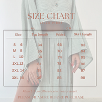 NEW Paloma Frosted Sage Skirt Set