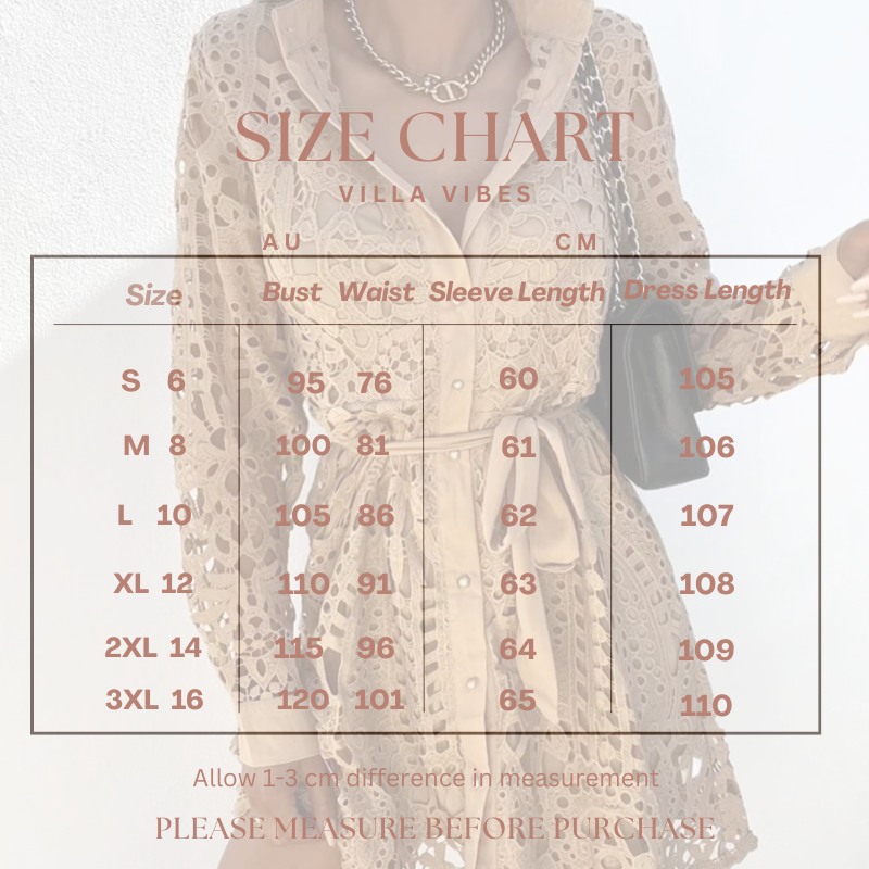 Sienna Toffee Lace Shirt Dress