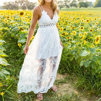 Abby White Lace Maxi