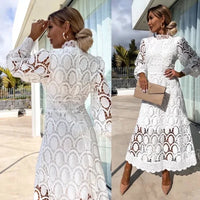 Jasmine White Lace Dress - Villa Vibes Australia