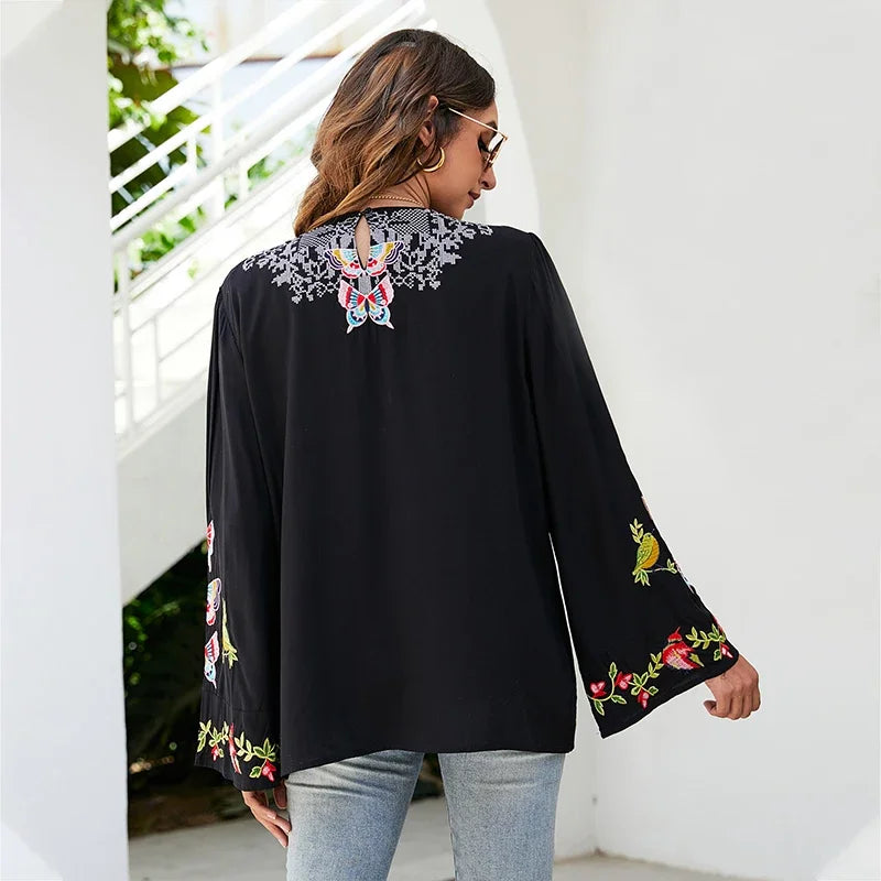 Josie Embroidered Shirt - Villa Vibes Australia