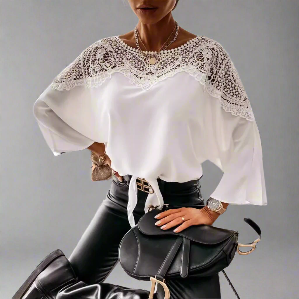 St Barts White Lace Top