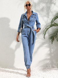 Harlow High Street Denim Jumpsuit