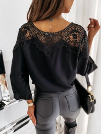St Barts Black Lace Top