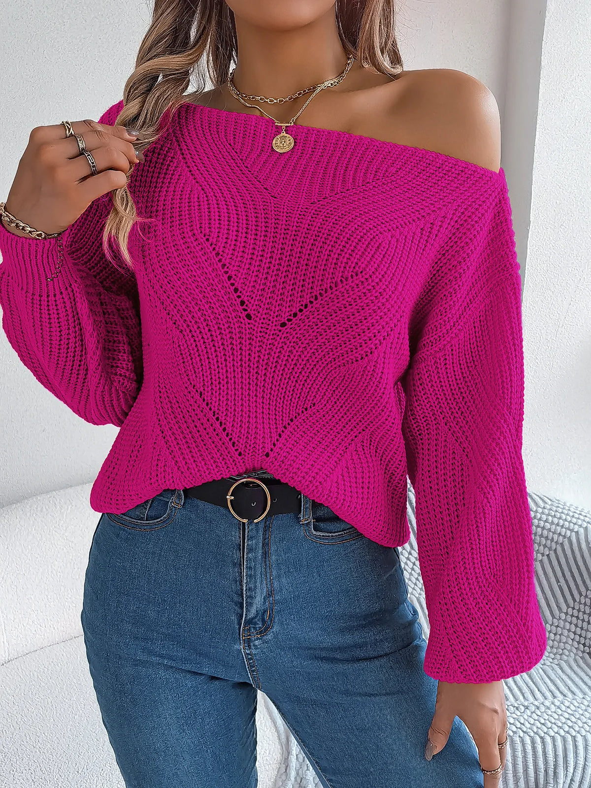 Madison Asymmetric Sweater I 5 Colours
