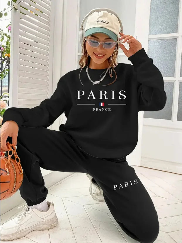Paris Black Tracksuit