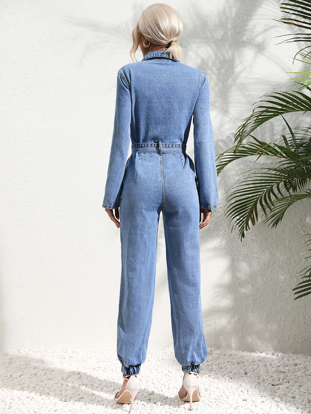 Harlow High Street Denim Jumpsuit