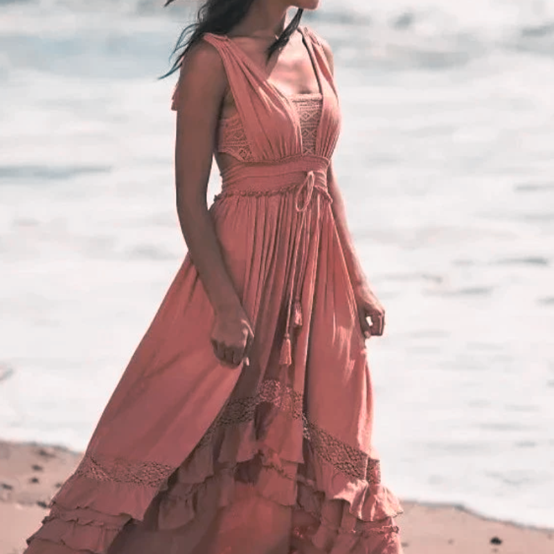 Shakira Blush Dress - Villa Vibes Australia