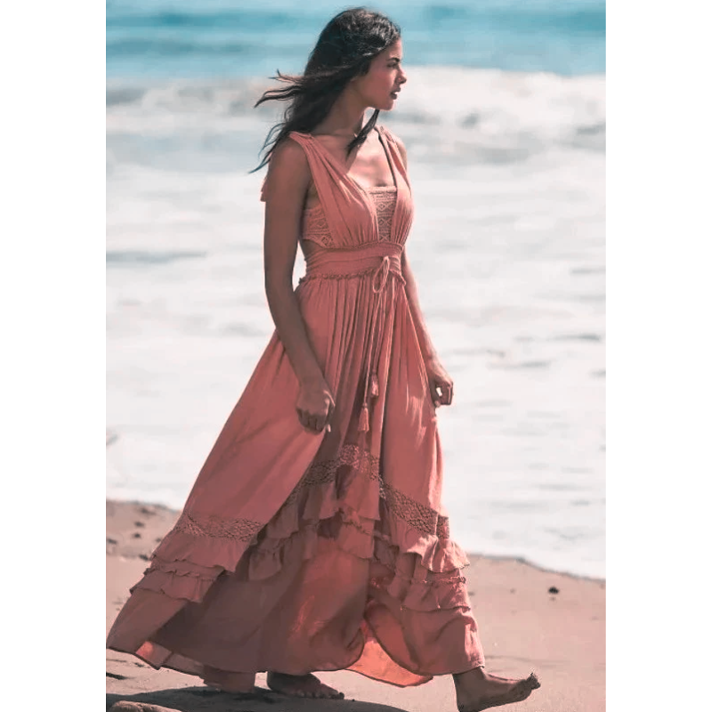 Shakira Blush Dress - Villa Vibes Australia