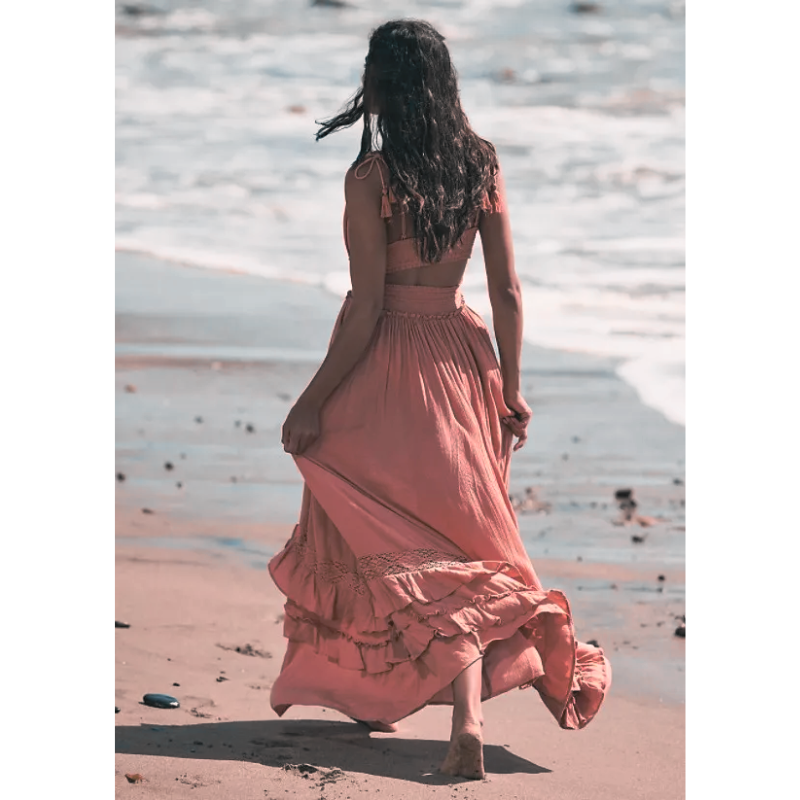 Shakira Blush Dress - Villa Vibes Australia