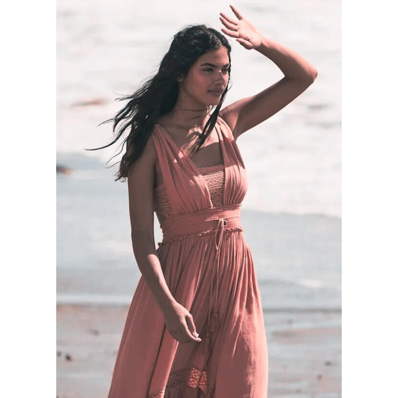 Shakira Blush Dress - Villa Vibes Australia
