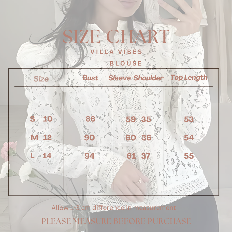 NEW Cali Long Sleeved Lace Blouse