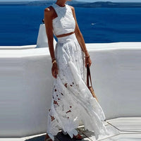 Harper White Skirt Set