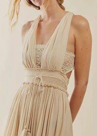 Shakira Bavarian Cream Dress - Villa Vibes Australia