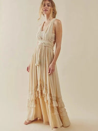 Shakira Bavarian Cream Dress - Villa Vibes Australia