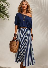 Kylah Monaco Stripe 2PC Set.
