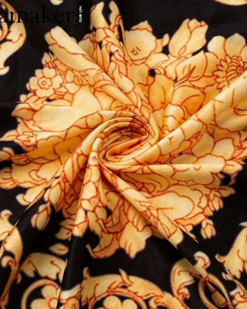 Donatella Vintage Print Dress