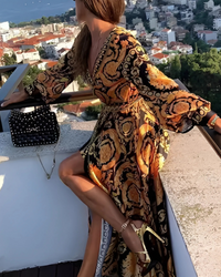 Donatella Vintage Print Dress