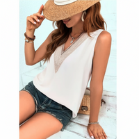 Angie White Cutout Top