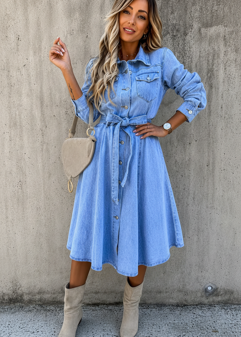 Isla Chambray Dress