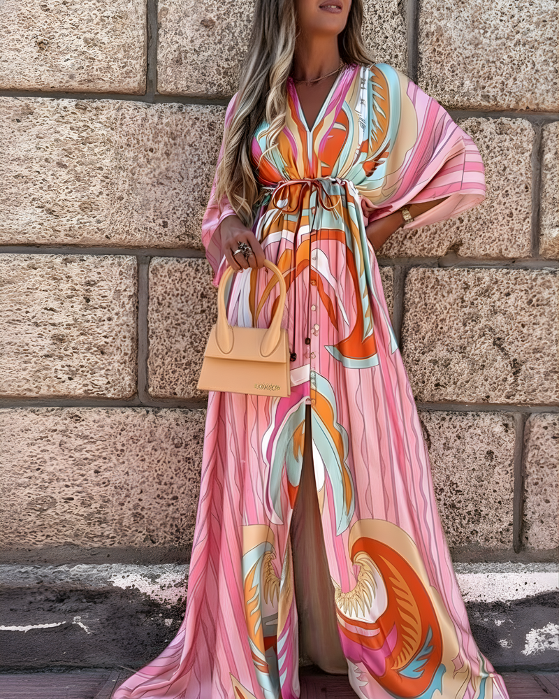 Enya Print Maxi Dress