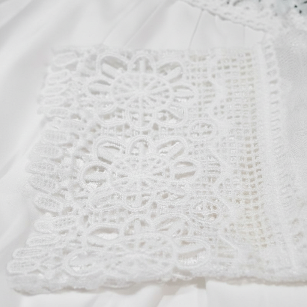 Fallon White Lace Dress