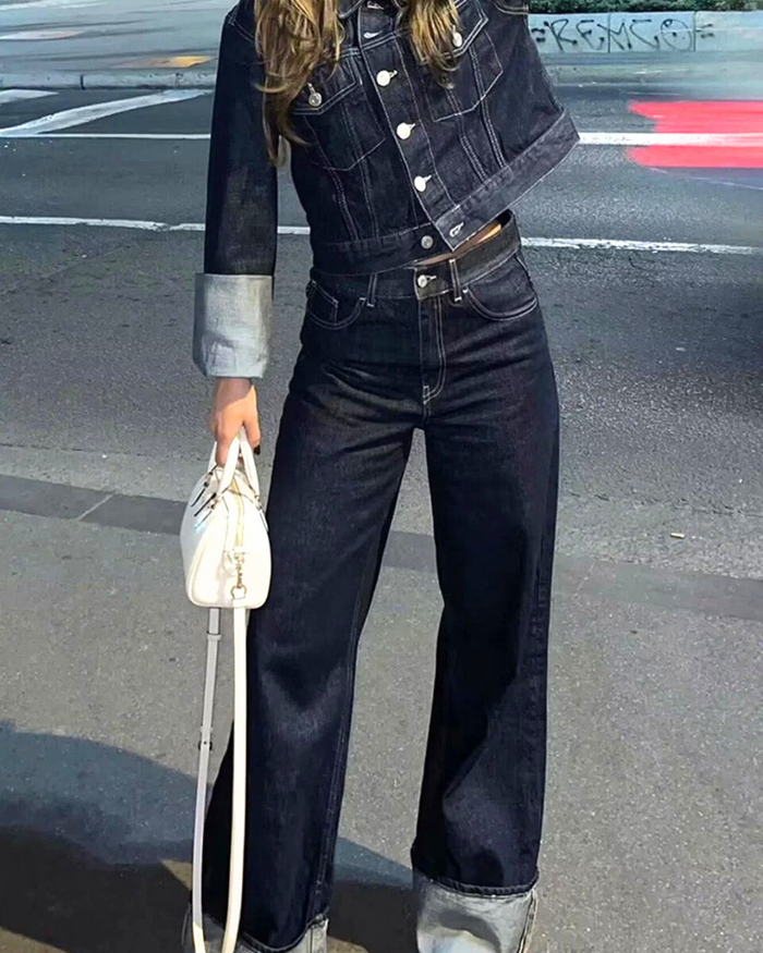 Tayla Dark Denim Jacket & Pant