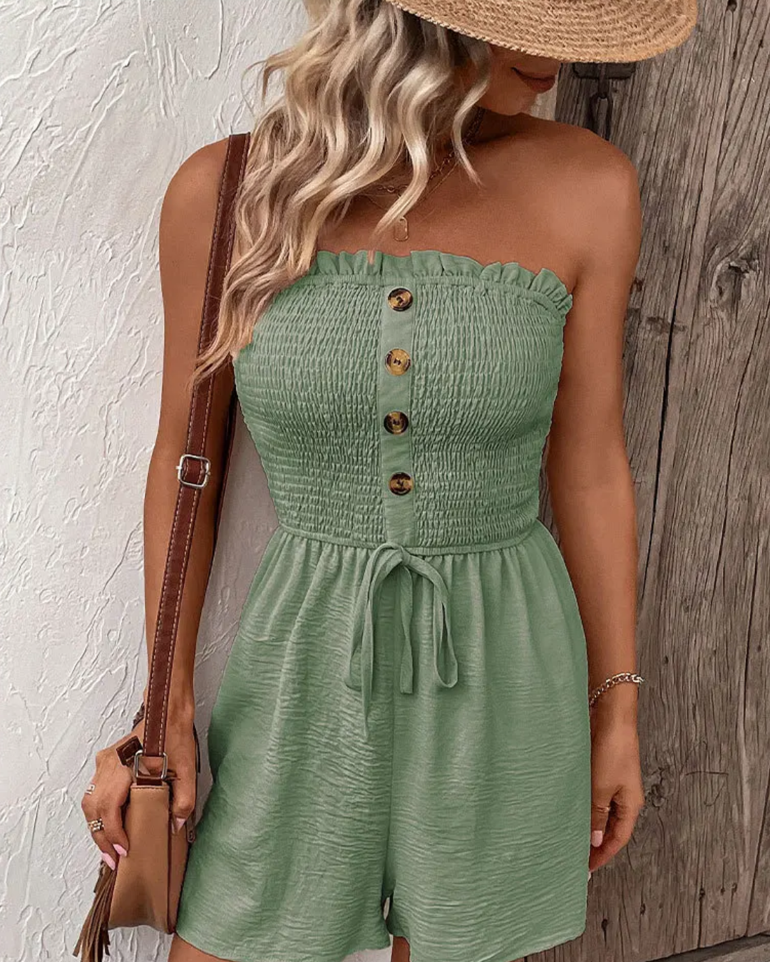 Paige Pistachio Romper