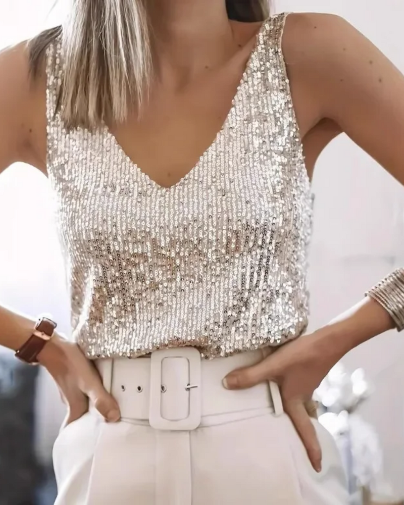 Sasha Sequin Top