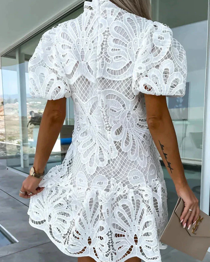 NEW Farrah White Lace Dress