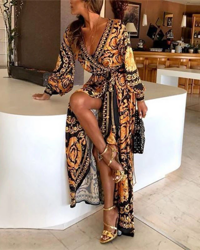 Donatella Vintage Print Dress