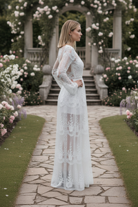 CLEARANCE Janis Flared Sleeve Lace Dress | 2 LEFT
