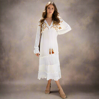 Shannon White Embroidered Dress