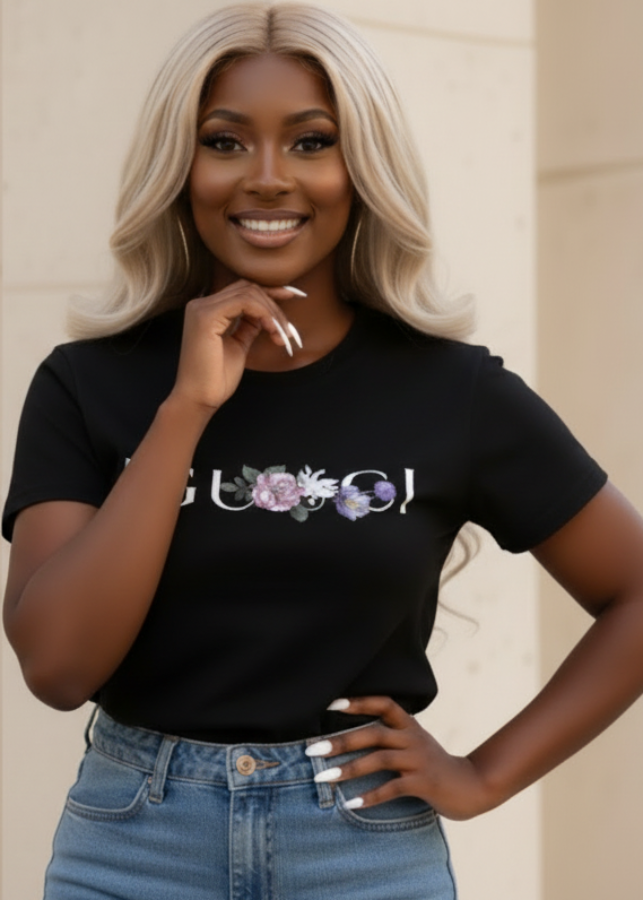 Luxury Inspired Black T-Shirt