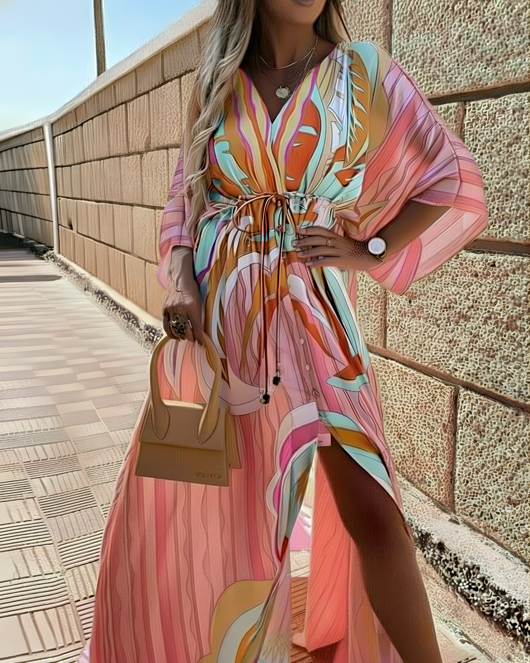 Enya Print Maxi Dress